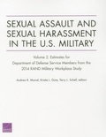 Cover: Sexual Assault and Sexual Harassment in the U.S. Military - RAND