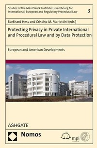 Abbildung von: Protecting Privacy in Private International and Procedural Law and by Data Protection - Routledge