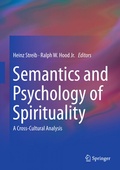 Cover: Semantics and Psychology of Spirituality - Springer
