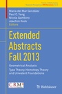 Cover: Extended Abstracts Fall 2013 - Birkh&auml;user
