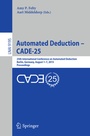 Cover: Automated Deduction - CADE-25 - Springer