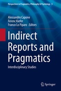 Cover: Indirect Reports and Pragmatics - Springer