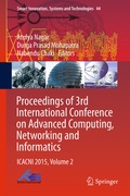 Cover: Proceedings of 3rd International Conference on Advanced Computing, Networking and Informatics - Springer