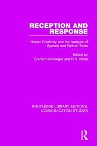 Enlarge image Cover: Reception and Response - Routledge