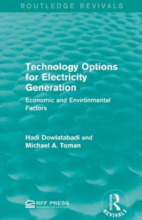 Enlarge image Cover: Technology Options for Electricity Generation - Routledge