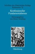 Cover: Konfessioneller Fundamentalismus - De Gruyter Oldenbourg