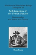 Cover: Selbstzeugnisse in der Fr&uuml;hen Neuzeit - De Gruyter Oldenbourg