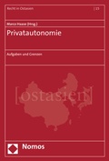 Cover: Privatautonomie - Nomos