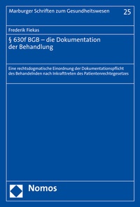 Abbildung von: § 630f BGB - die Dokumentation der Behandlung - Nomos