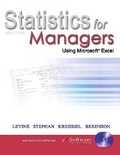 Cover: Statistics for Managers Using Microsoft Excel and Student CD Package - Pearson