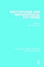 Cover: Institutions and Geographical Patterns - Routledge