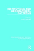Cover: Institutions and Geographical Patterns - Routledge