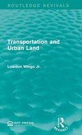 Cover: Transportation and Urban Land - Routledge