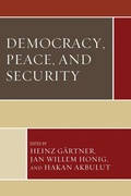 Cover: Democracy, Peace, and Security - Lexington Books