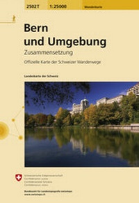 Abbildung von: 2502T Bern und Umgebung Wanderkarte - swisstopo