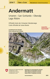 Abbildung von: 3314T Andermatt Wanderkarte - swisstopo