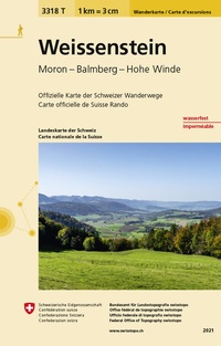 Abbildung von: 3318T Weissenstein Wanderkarte - swisstopo