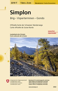 Abbildung von: 3319T Simplon Wanderkarte - swisstopo
