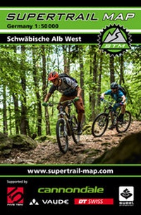 Abbildung von: Supertrail Map Schwäbische Alb West - outkomm