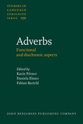 Cover: Adverbs - John Benjamins Publishing Co