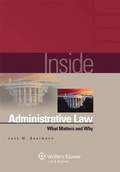 Cover: Inside Administrative Law - Aspen Publishers Inc.,U.S.