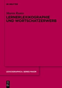 Abbildung von: Lernerlexikographie und Wortschatzerwerb - De Gruyter