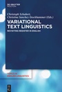 Cover: Variational Text Linguistics - De Gruyter Mouton