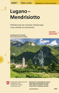 Abbildung von: 3328T Lugano - Mendrisiotto Carta escursionistica - swisstopo
