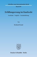 Cover: Erf&uuml;llungszwang im Kaufrecht. - Duncker & Humblot