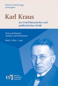 Cover: Karl Kraus im Urteil literarischer und publizistischer Kritik - Erich Schmidt Verlag