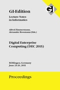 Cover: GI Edition Proceedings Band 244 Digital Enterprise Computing (DEC 2015) - K&ouml;llen
