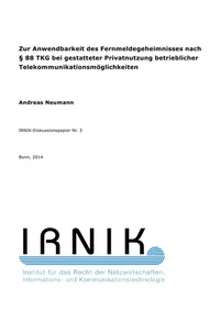 Abbildung von: IRNIK-Diskussionspapiere / IRNIK-Diskussionspapier Nr. 3 - epubli