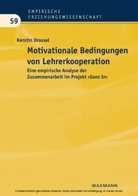 Abbildung von: Motivationale Bedingungen von Lehrerkooperation - Waxmann Verlag GmbH