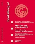 Cover: CEE e|Dem and e|Gov Days 2015 - Oesterreichische Computer Gesellschaft