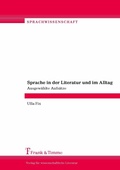 Cover: Sprache in Der Literatur Und Im Alltag - Frank & Timme GmbH
