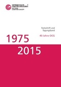 Cover: Festschrift und Tagungsband - Oesterreichische Computer Gesellschaft