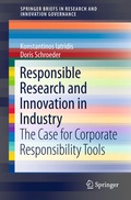 Cover: Responsible Research and Innovation in Industry - Springer