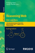 Cover: Reasoning Web. Web Logic Rules - Springer