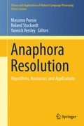 Cover: Anaphora Resolution - Springer