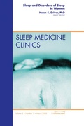 Cover: Sleep and Disorders of Sleep in Women, An Issue of Sleep Medicine Clinics, E-Book - Saunders