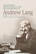 Cover: The Edinburgh Critical Edition of the Selected Writings of Andrew Lang, Volume 1 - Edinburgh University Press
