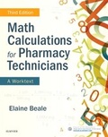 Cover: Math Calculations for Pharmacy Technicians - Saunders