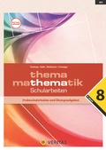 Cover: Thema Mathematik 8. Schularbeiten - VERITAS Verlags- und Handelsgesellschaft m.b.H.