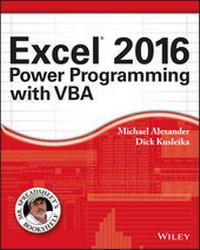 Abbildung von: Excel 2016 Power Programming with VBA - Wiley