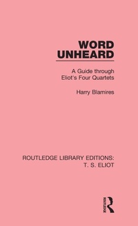 Enlarge image Cover: Word Unheard - Routledge