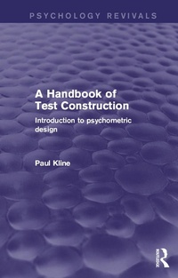 Enlarge image Cover: A Handbook of Test Construction - Routledge