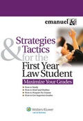 Cover: Strategies and Tactics for the First Year Law Student - Aspen Publishers Inc.,U.S.