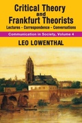 Cover: Critical Theory and Frankfurt Theorists - Routledge