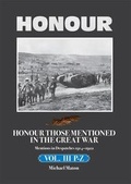 Cover: Honour Those Mentioned in the Great War 1914-1922: P-Z: Volume III - Token Publishing Ltd
