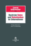 Cover: Recht Der Daten Und Datenbanken Im Unternehmen - Otto Schmidt Verlag